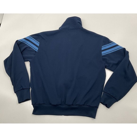 VTG 1970s Polyester Wilson Full Zip Tennis / Track Jacket - sz: Small (Blue) - Picture 8 of 9